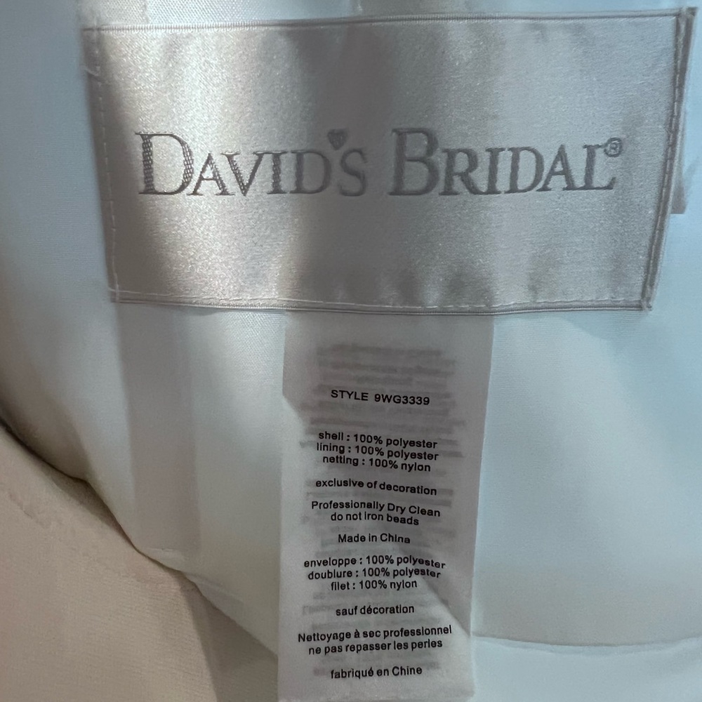 David’s Bridal Ruched Strapless Wedding Dress - Picture 13 of 15